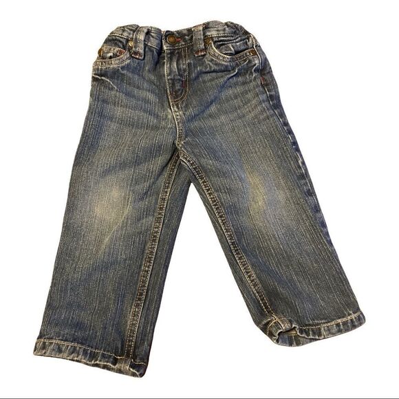 Wonder Kids Boys Relaxed Blue Jeans Adjustable Waste Size 24 Months - Picture 1 of 2